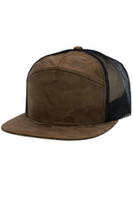 Load image into Gallery viewer, Camouflage Polyester Fabric 7 Panel Flat Bill Trucker Hat