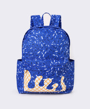 Load image into Gallery viewer, Blue Ice Cream Drip Kids Book Backpack