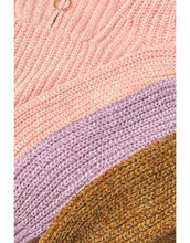 Load image into Gallery viewer, GWS-Y25-9036B Girl's Pullover Lurex Sweater w/ Zip Front