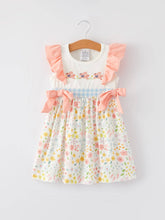 Load image into Gallery viewer, Easter Bunny Embroidery Girls Dress