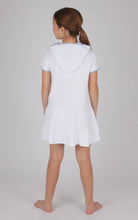 Load image into Gallery viewer, Girls Towel Terry Zip Up Cover-up with Pompom