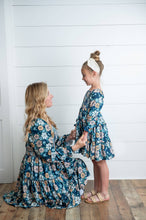 Load image into Gallery viewer, Women's Grace Winter Floral Mommy &amp; Me Matching Tiered Dress
