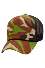 Load image into Gallery viewer, Camouflage Five Panel Foam Trucker Hat