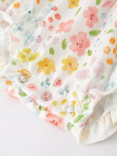 Load image into Gallery viewer, Easter Bunny Embroidery Girls Romper
