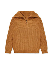 Load image into Gallery viewer, GWS-Y25-9036B Girl's Pullover Lurex Sweater w/ Zip Front