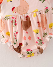 Load image into Gallery viewer, 2025 Easter Chicken Baby Girl Ruffle Romper 2 pcs Set