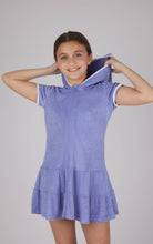 Load image into Gallery viewer, Girls Towel Terry Zip Up Cover-up with Pompom