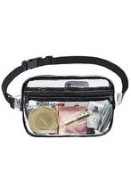 Load image into Gallery viewer, Round Clear Durable PVC Waist Bum Bag Fanny Pack