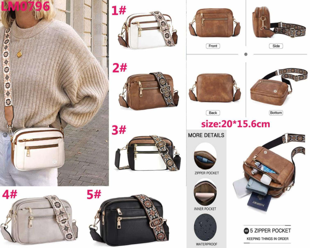 Lu Double Zipper CrossBody