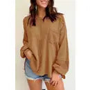 Women's Pocket Waffle Top