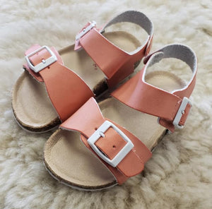 Girl's Link Sandals - Coral