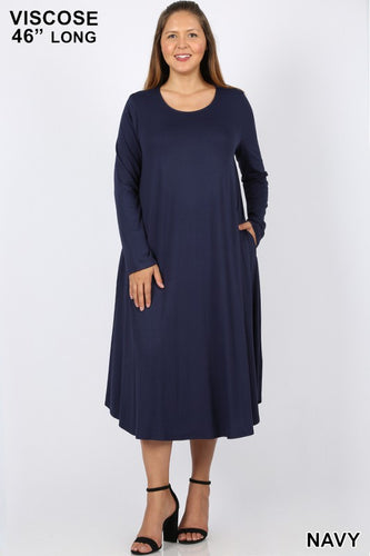 Navy Pocket dress