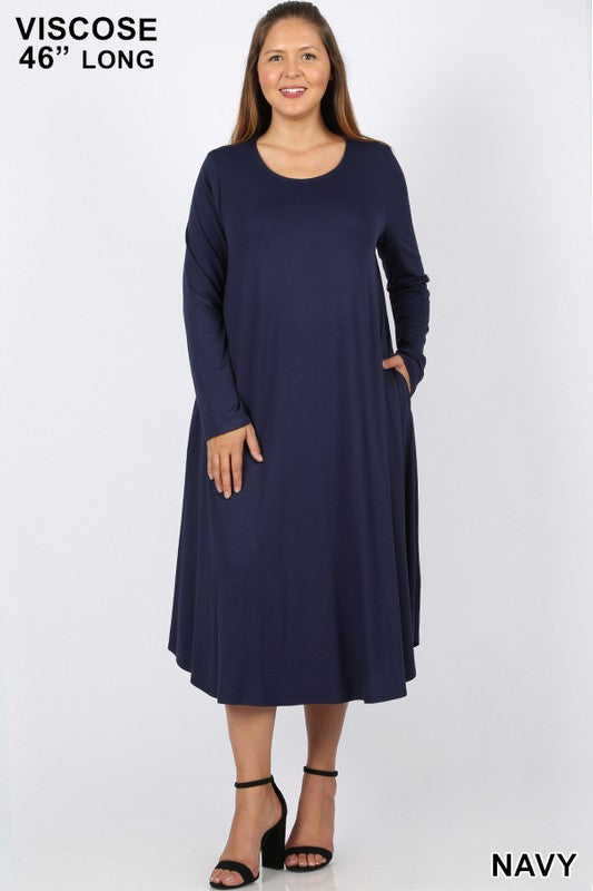 Navy Pocket dress