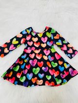 Colorful heart dress