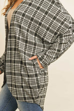 Load image into Gallery viewer, Plaid Round Hem Cardigan 67