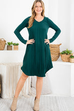 Load image into Gallery viewer, Ribbed Round Hem Dresses