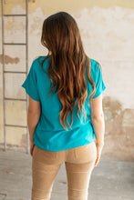 Load image into Gallery viewer, Jade V Neck Sash Tie Wrap Top