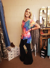Load image into Gallery viewer, Ribbed Rainbow dye Top