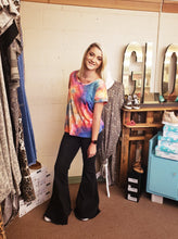 Load image into Gallery viewer, Ribbed Rainbow dye Top