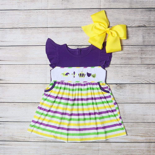 Mardi Gras Dress with pockets