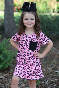 Pink Leopard Dress