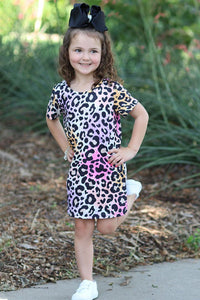 Multi Leopard Dress