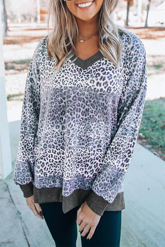 Blk/Grey Leopard sweatshirt 57