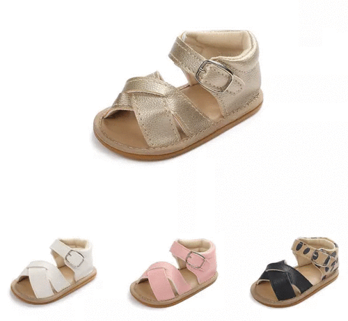 Baby Pink Sandals Criss Cross