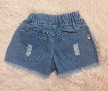Load image into Gallery viewer, Girls Distressed Denim Short 63