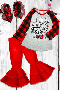 Little Miss Kissy Face Raglan