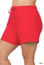 Load image into Gallery viewer, Cotton Drawstring Waist Shorts