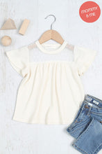 Load image into Gallery viewer, Girl's Flutter shirring top