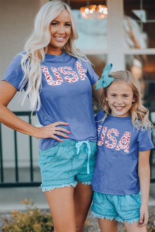 Women's Mom and Me USA T-Shirt