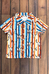 Western Longhorn Button Up