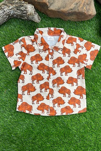 Boys Bison Button up Shirt