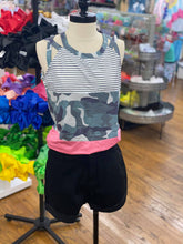 Load image into Gallery viewer, Pink Stripe Camo Tank 59