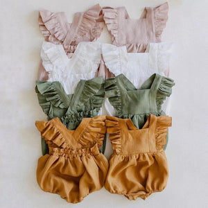 Linen Flutter Rompers