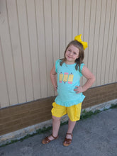 Load image into Gallery viewer, Mint/yellow pencil 2pc
