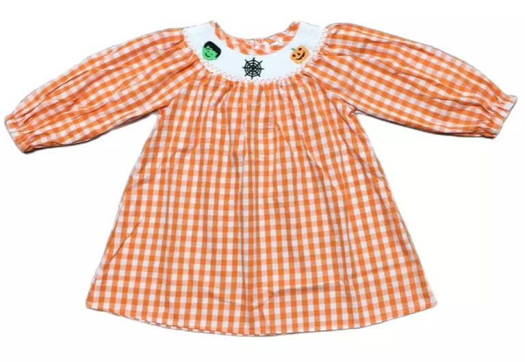 Smocked Halloween Dress