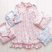 Load image into Gallery viewer, Sibling Matching Santa Pjs/Gown/one piece