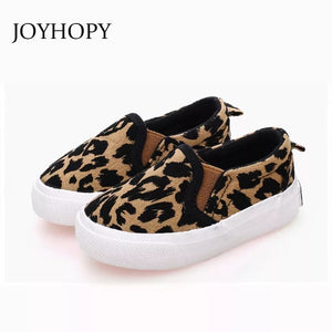 Kids Leopard Slip on Canvas Shoe