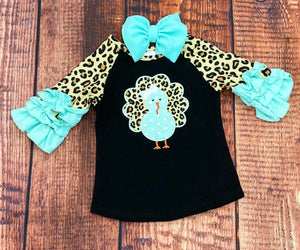 Leopard Turkey Raglan