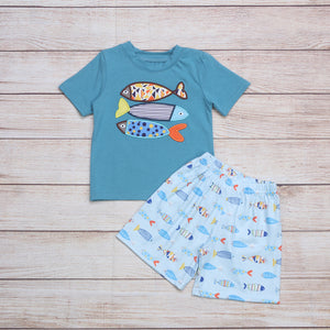 Blue Fish 2Pc