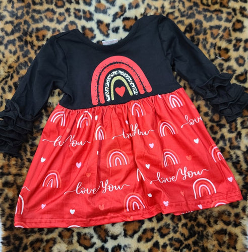 Blk/Red Rainbow Dress