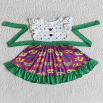 Mardi Gras Flutter Dress