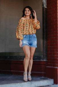 L & B Fringed Denim Shorts