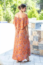 Load image into Gallery viewer, Off Shoulder Maxi Dress