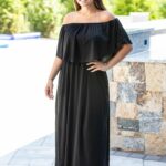 Load image into Gallery viewer, Off Shoulder Maxi Dress