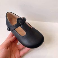 Load image into Gallery viewer, T-Strap Velcro Shoes w/ Button