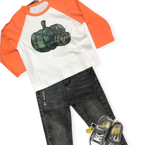 Load image into Gallery viewer, Boys Camo Pumpkin Shirt